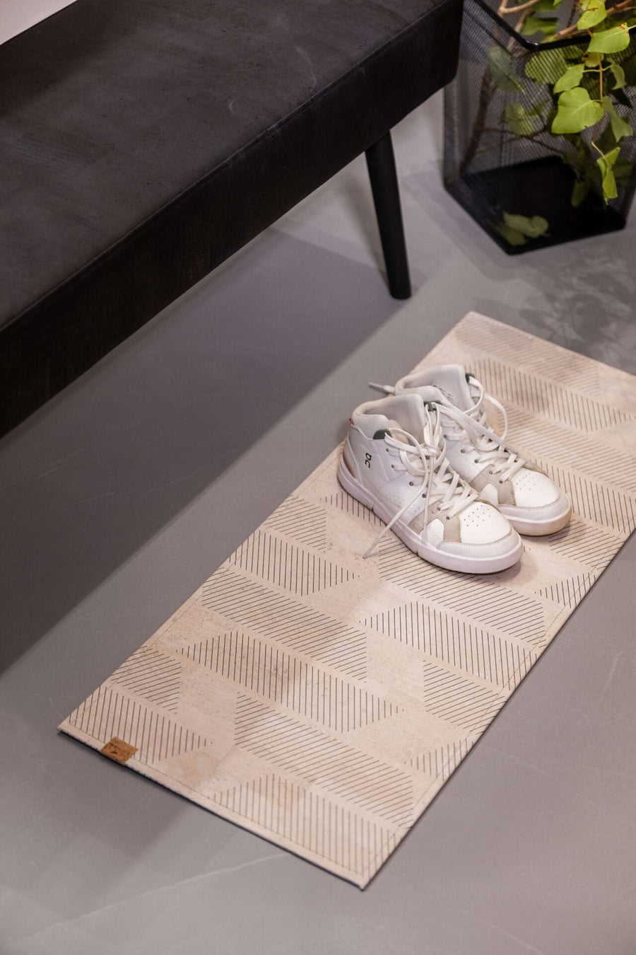 Cork Floor Mat Broken Stripe