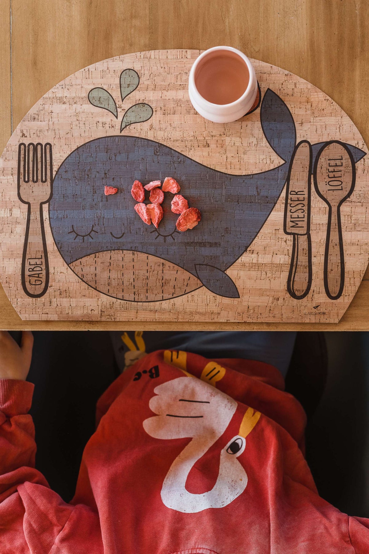 Kinder Tischset Singing Whale