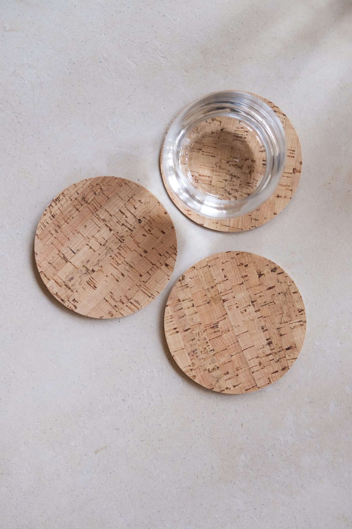 6er Set Kork Glasuntersetzer