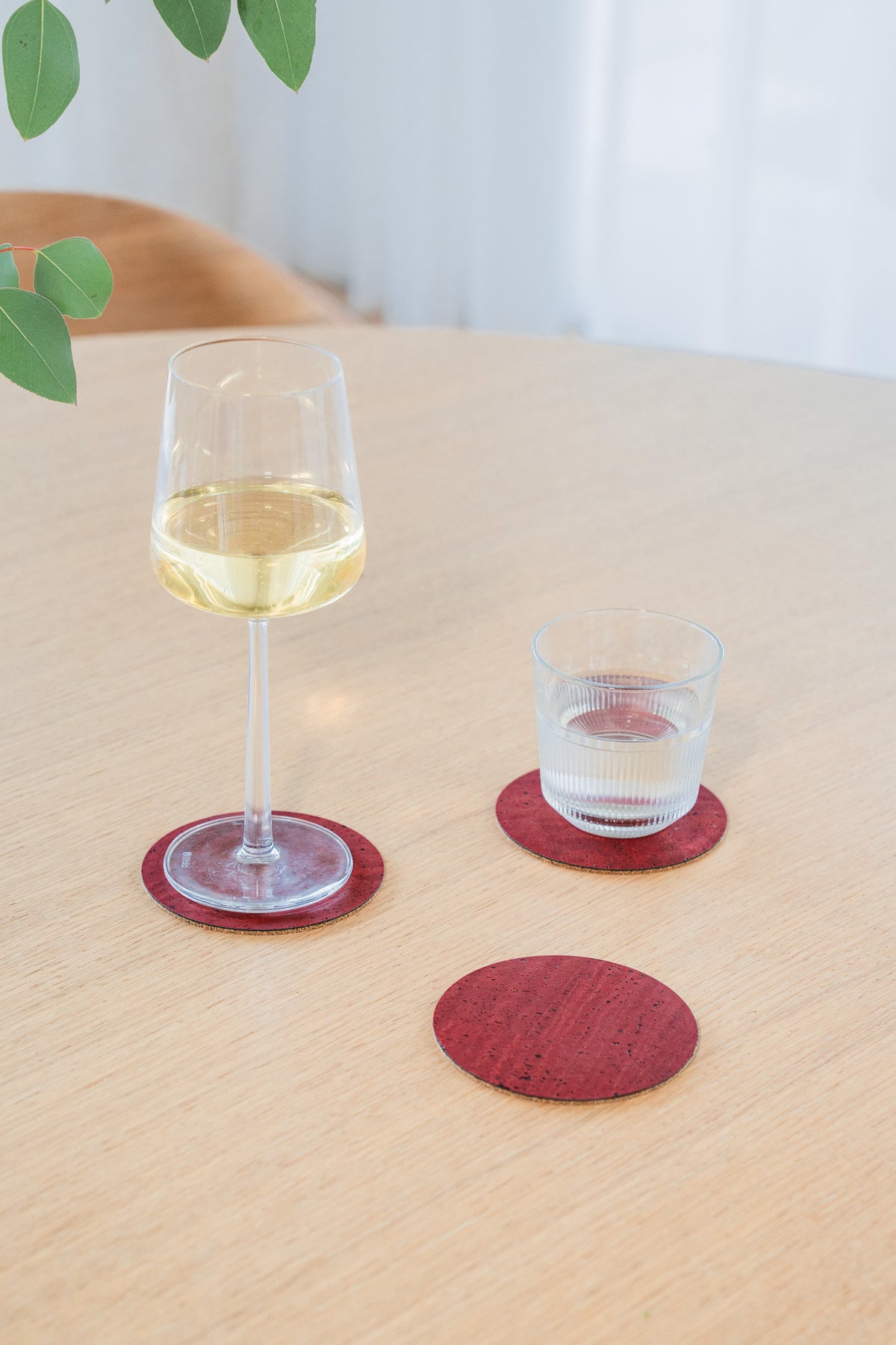 6er Set Kork Glasuntersetzer