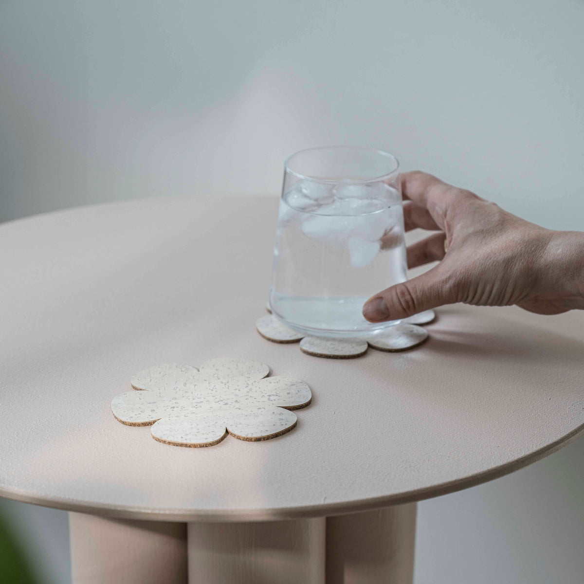 Set of 6 Bloom glass coasters