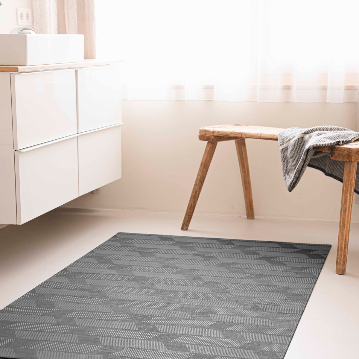 Kork Teppich Broken Stripes