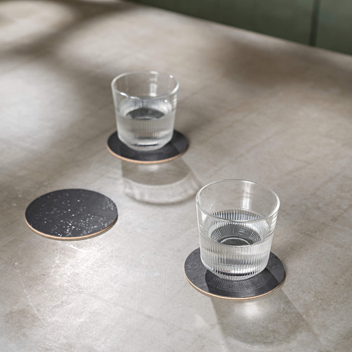 Set of 6 Cork Glass Coasters