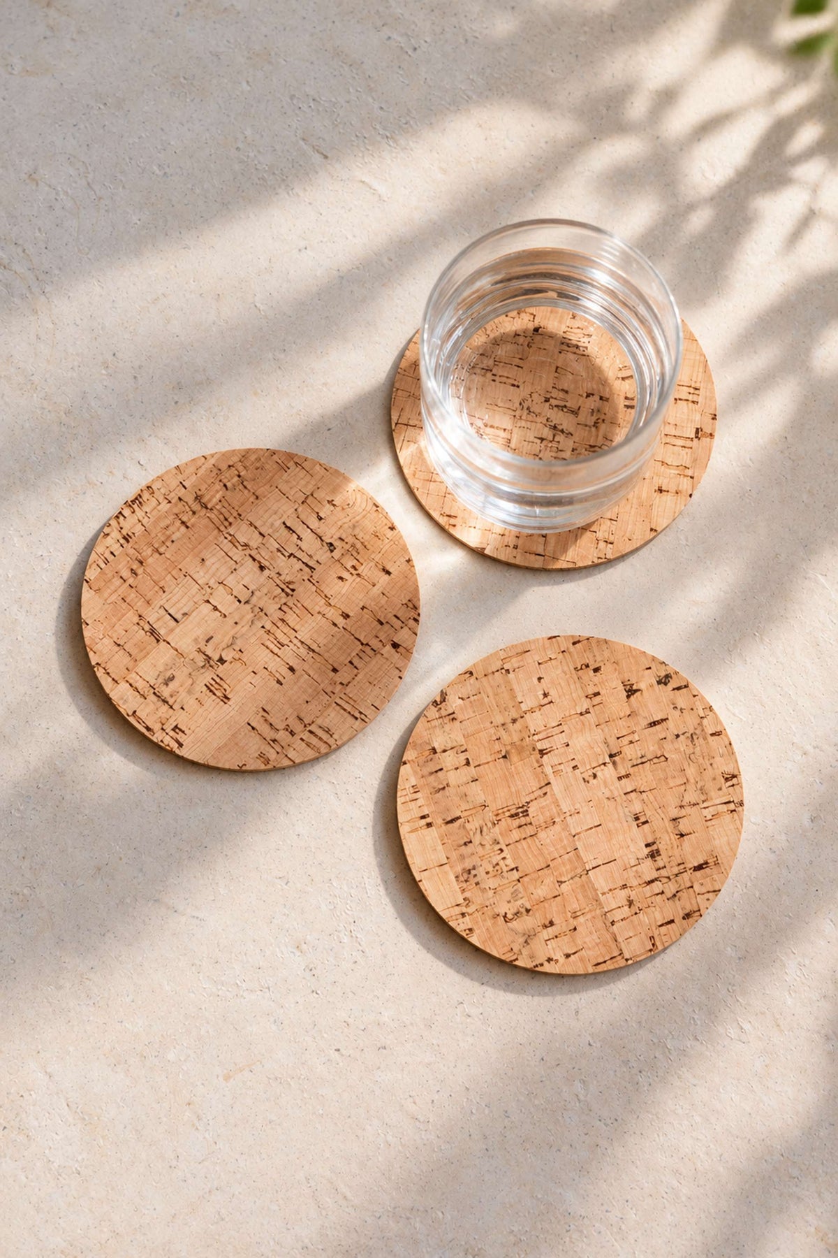 6er Set Kork Glasuntersetzer