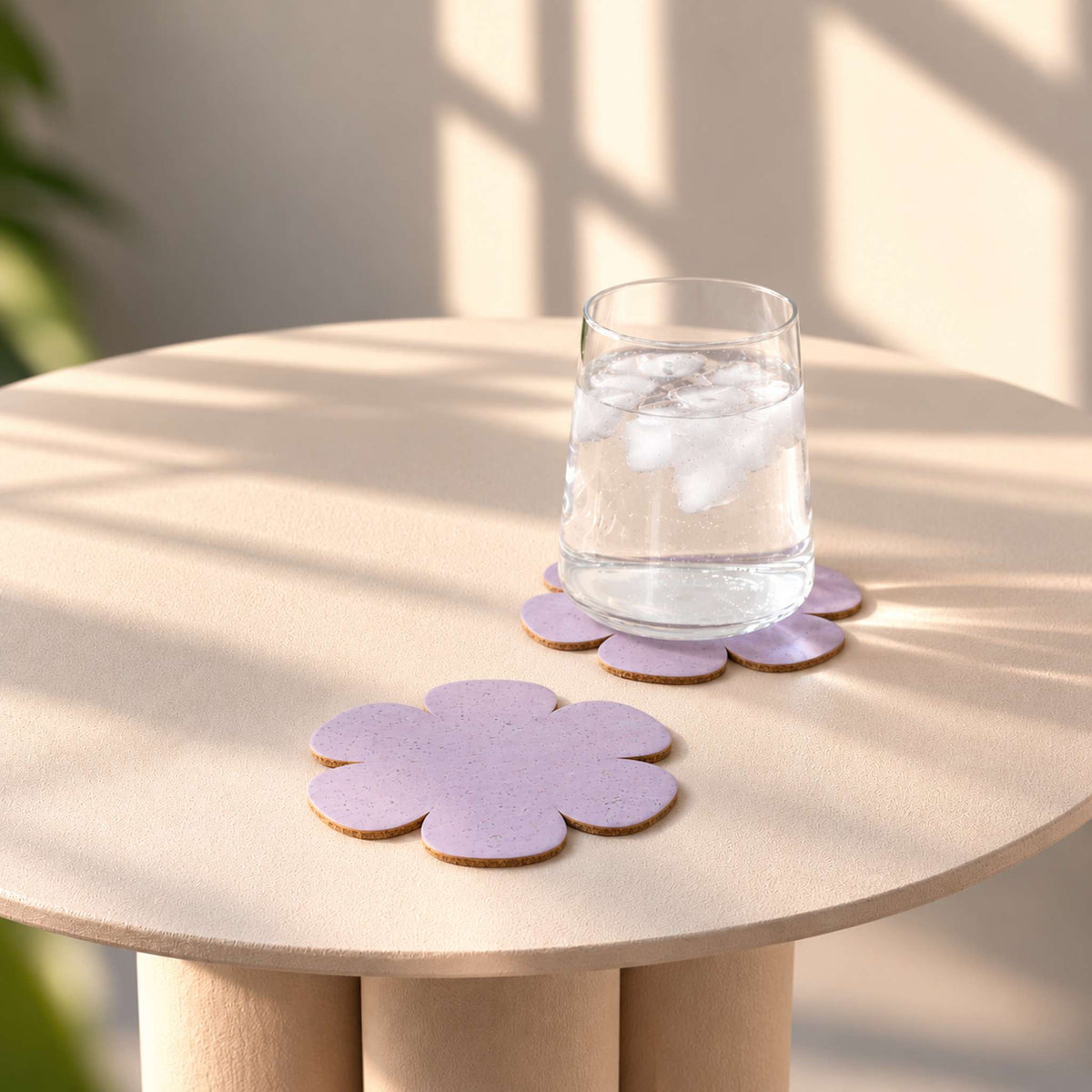 6er Set Glasuntersetzer Bloom