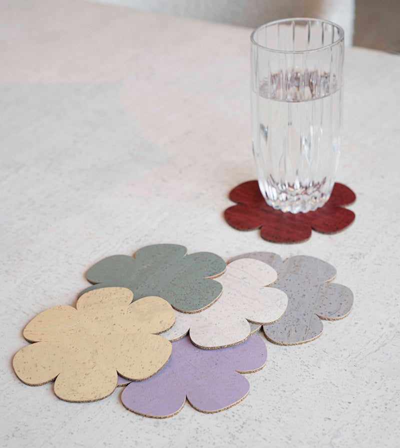 6er Set Glasuntersetzer Bloom Mix