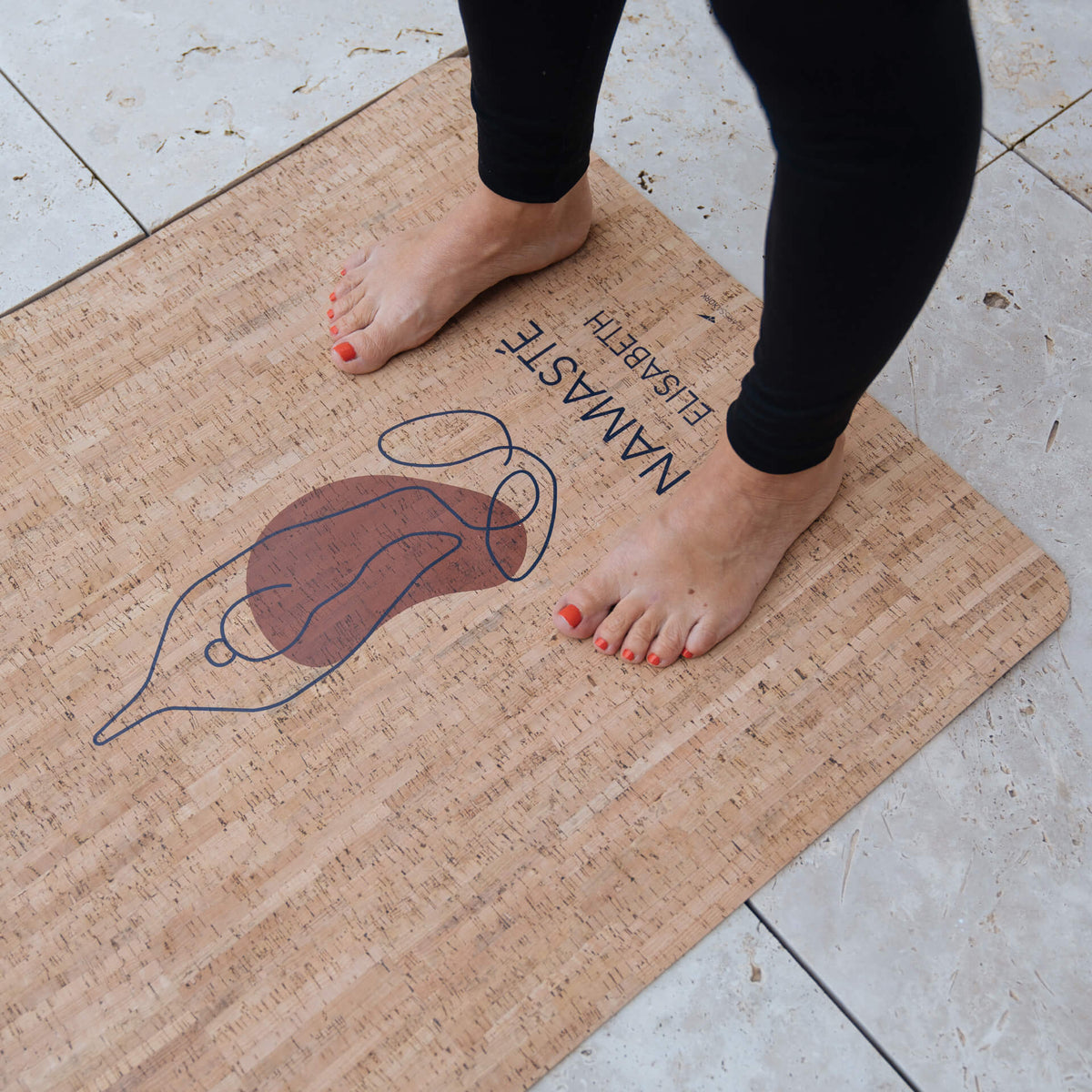Kork Yogamatte Namaste