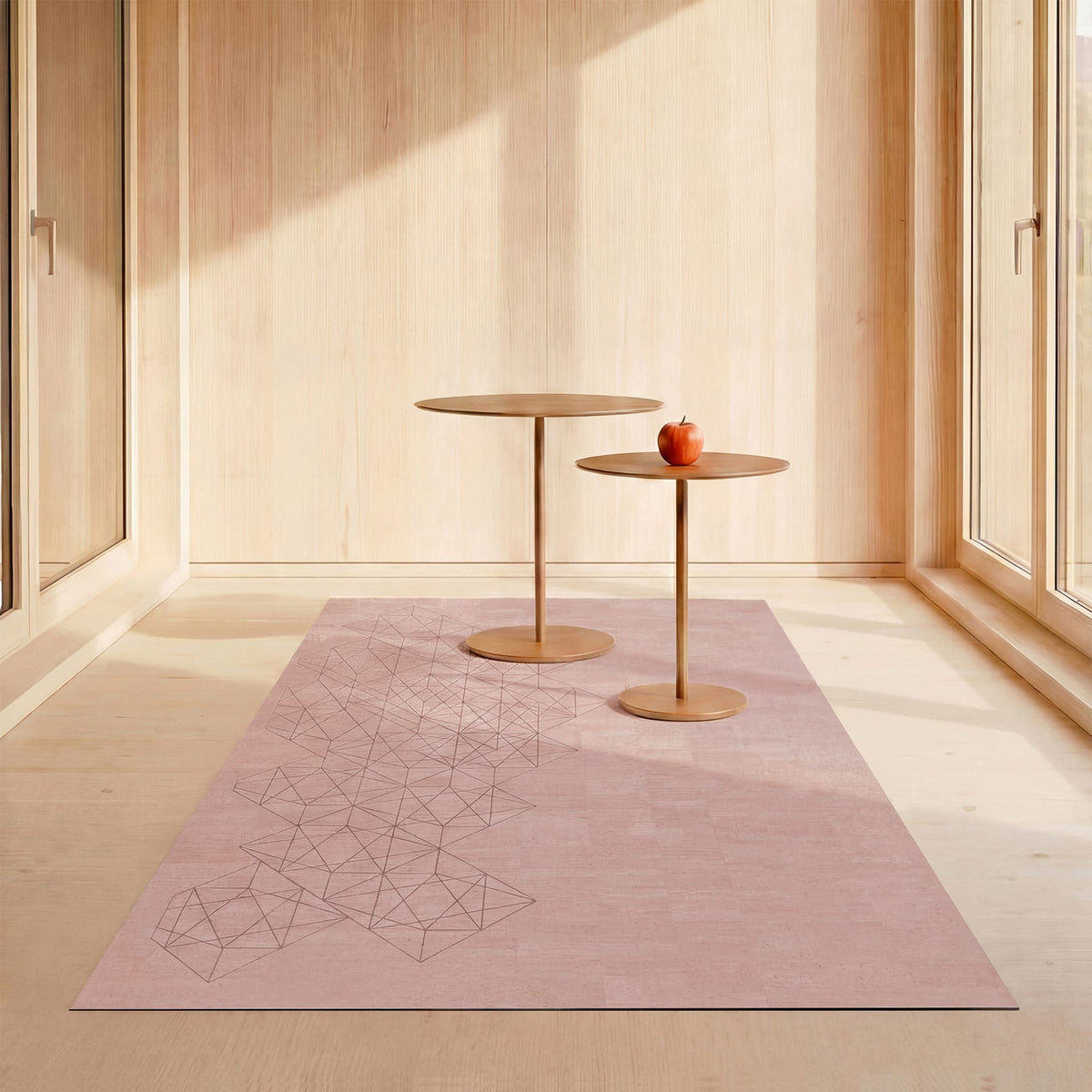 Kork Teppich Geometric Peak