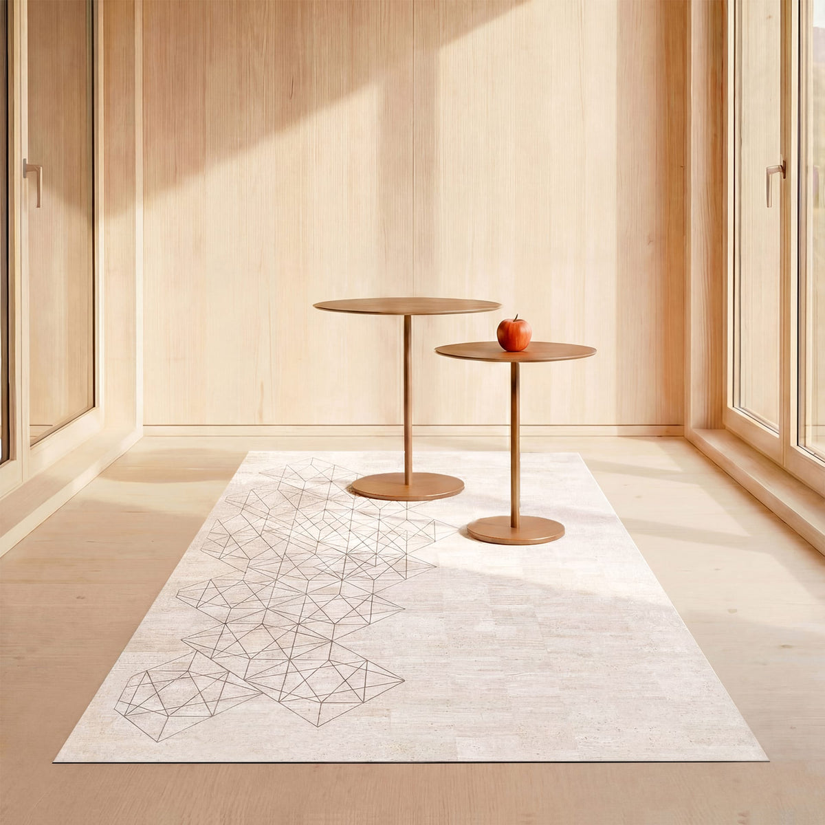 Kork Teppich Geometric Peak