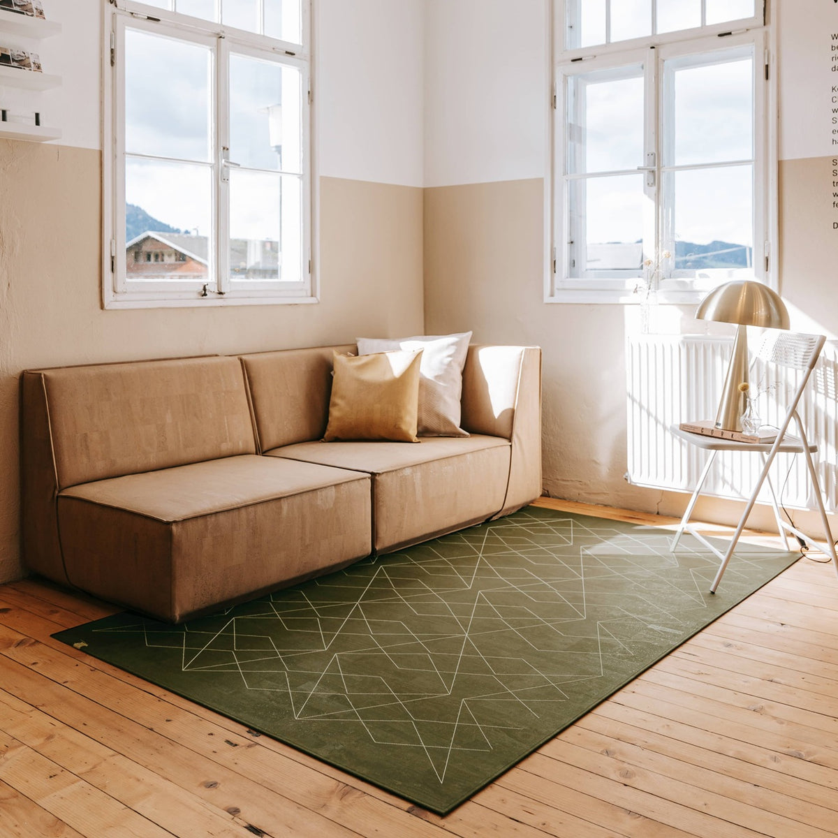 Kork Teppich Minimal Sixties