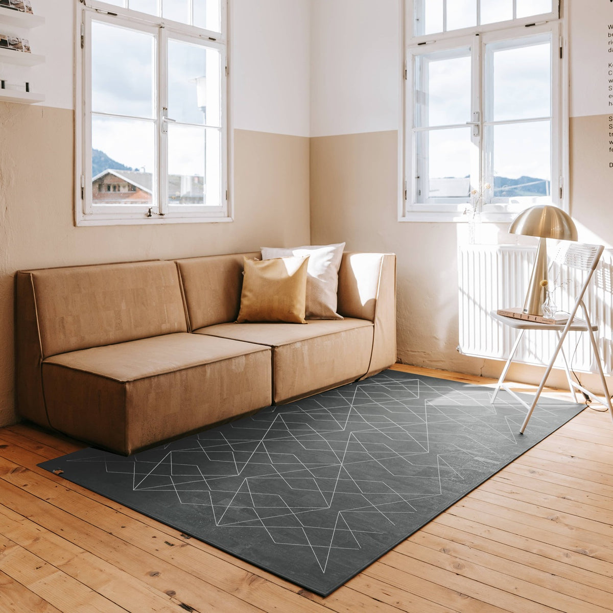 Kork Teppich Minimal Sixties