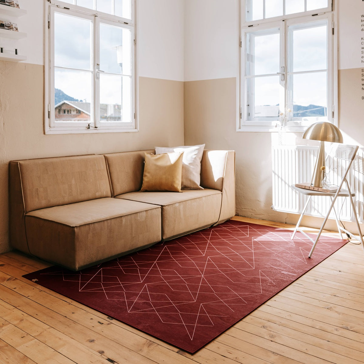 Kork Teppich Minimal Sixties