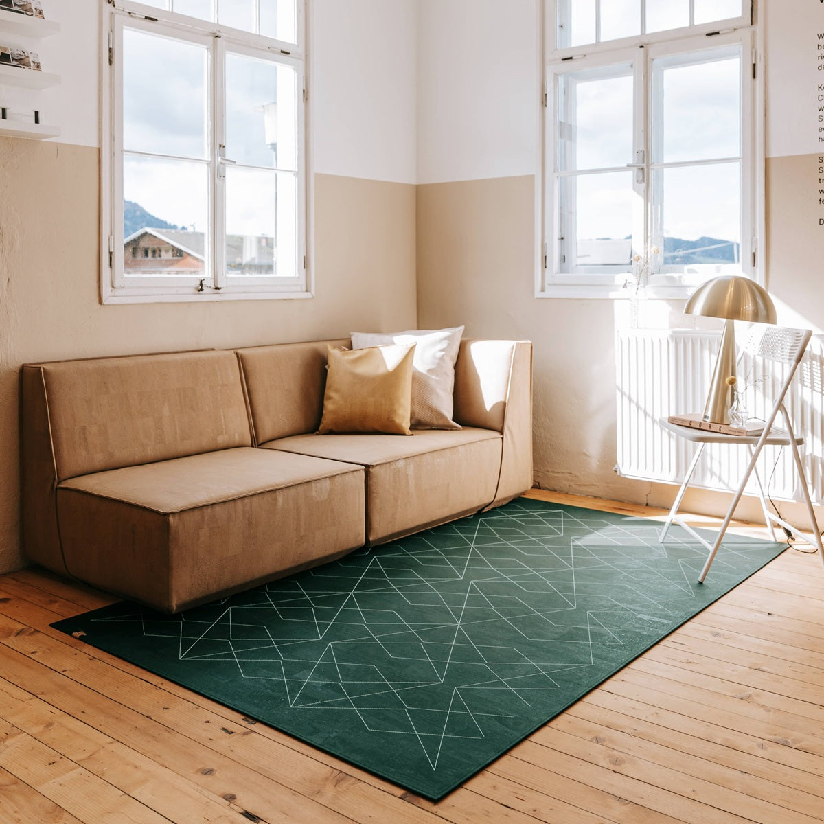 Kork Teppich Minimal Sixties
