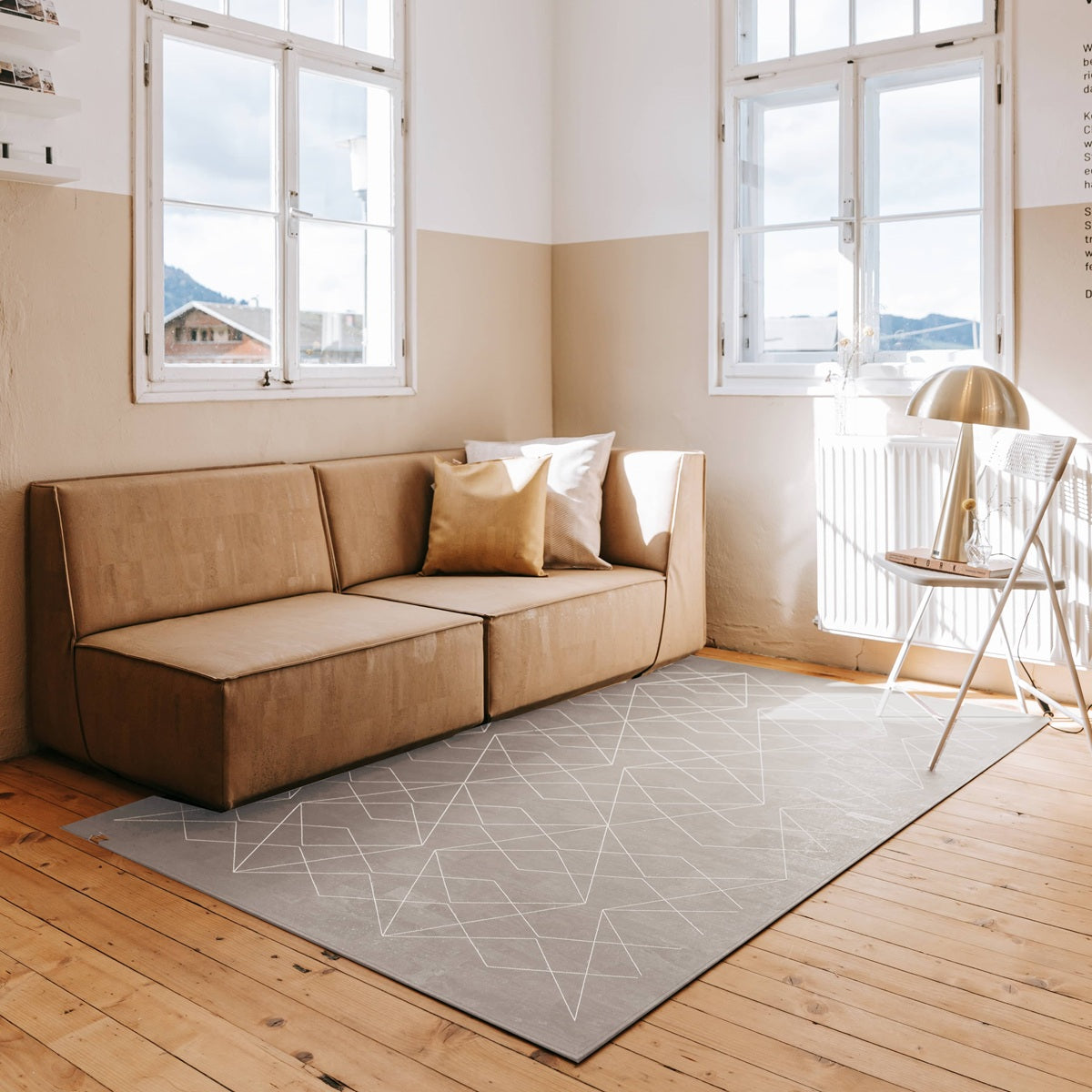 Kork Teppich Minimal Sixties